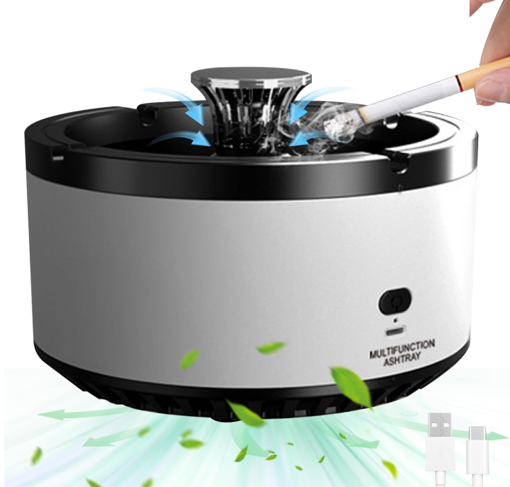 Cenicero Multifuncional con Purificador de Aire