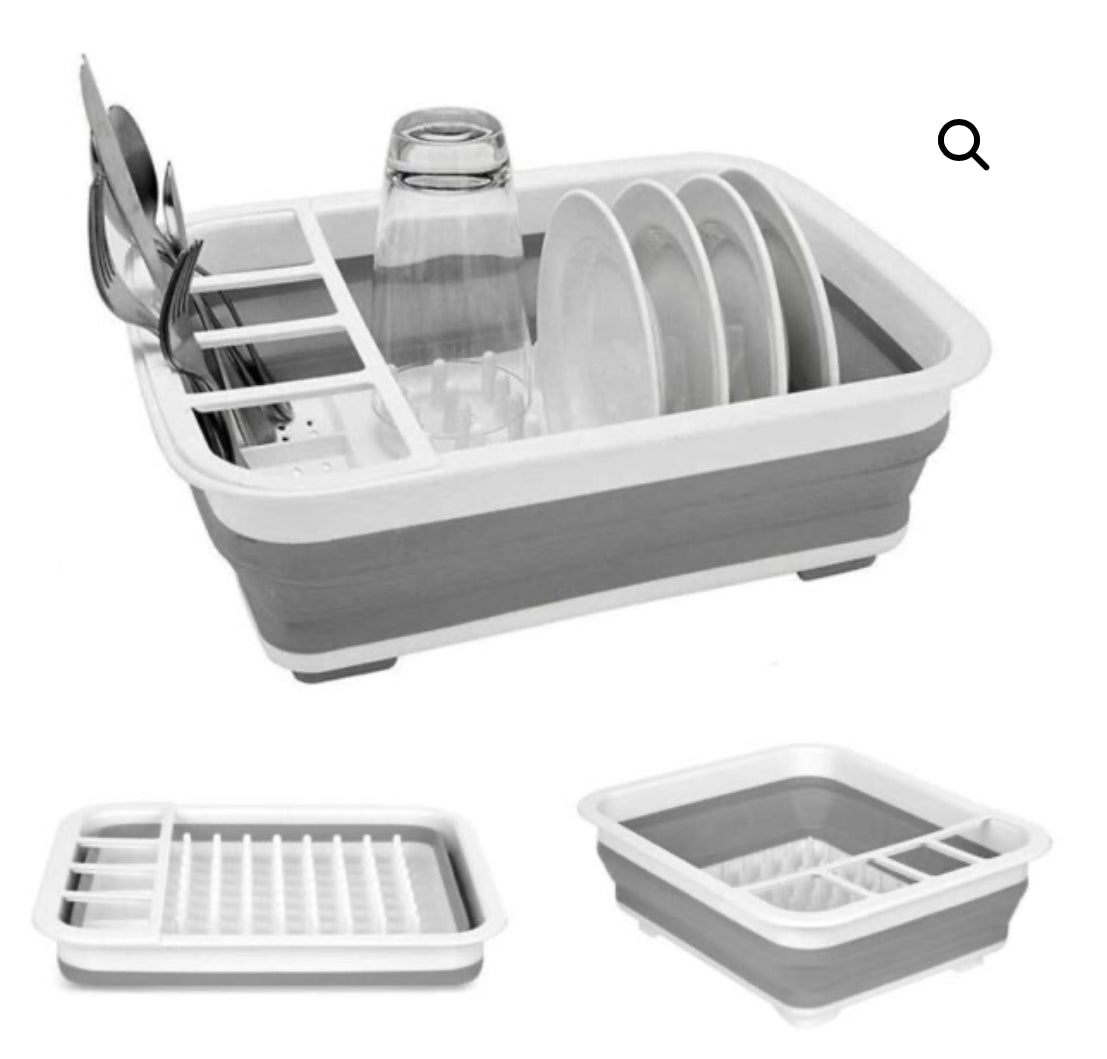 Escurridor de Platos y Cubiertos Plegable
